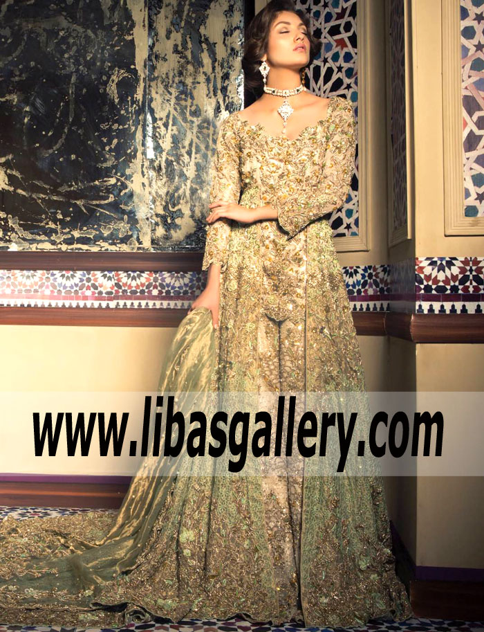 Luxurious Wedding Dresses New York City USA TABYA Latest Bridal Sharara Dresses at the Best Prices